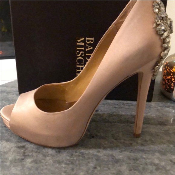 Badgley Mischka Studded Heels - Picture 7 of 8